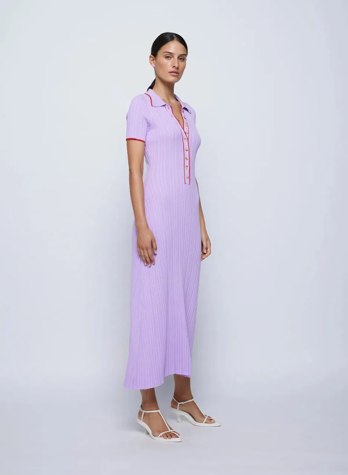 Anna Quan Laurel Penelope Midi Lilac Orchid Dress Size AU 8 - Image 7
