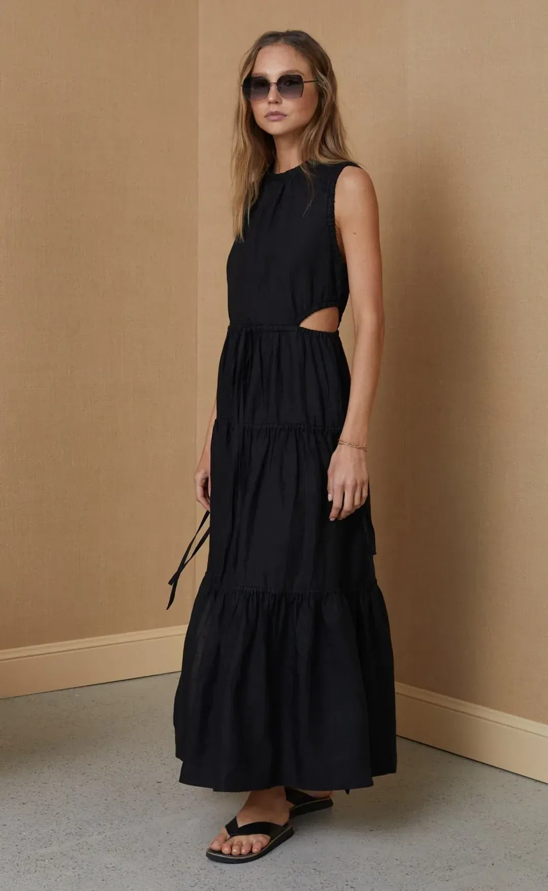 Bec & Bridge Henriette Maxi Dress Black Size AU 6 for rent on The Volte - main image