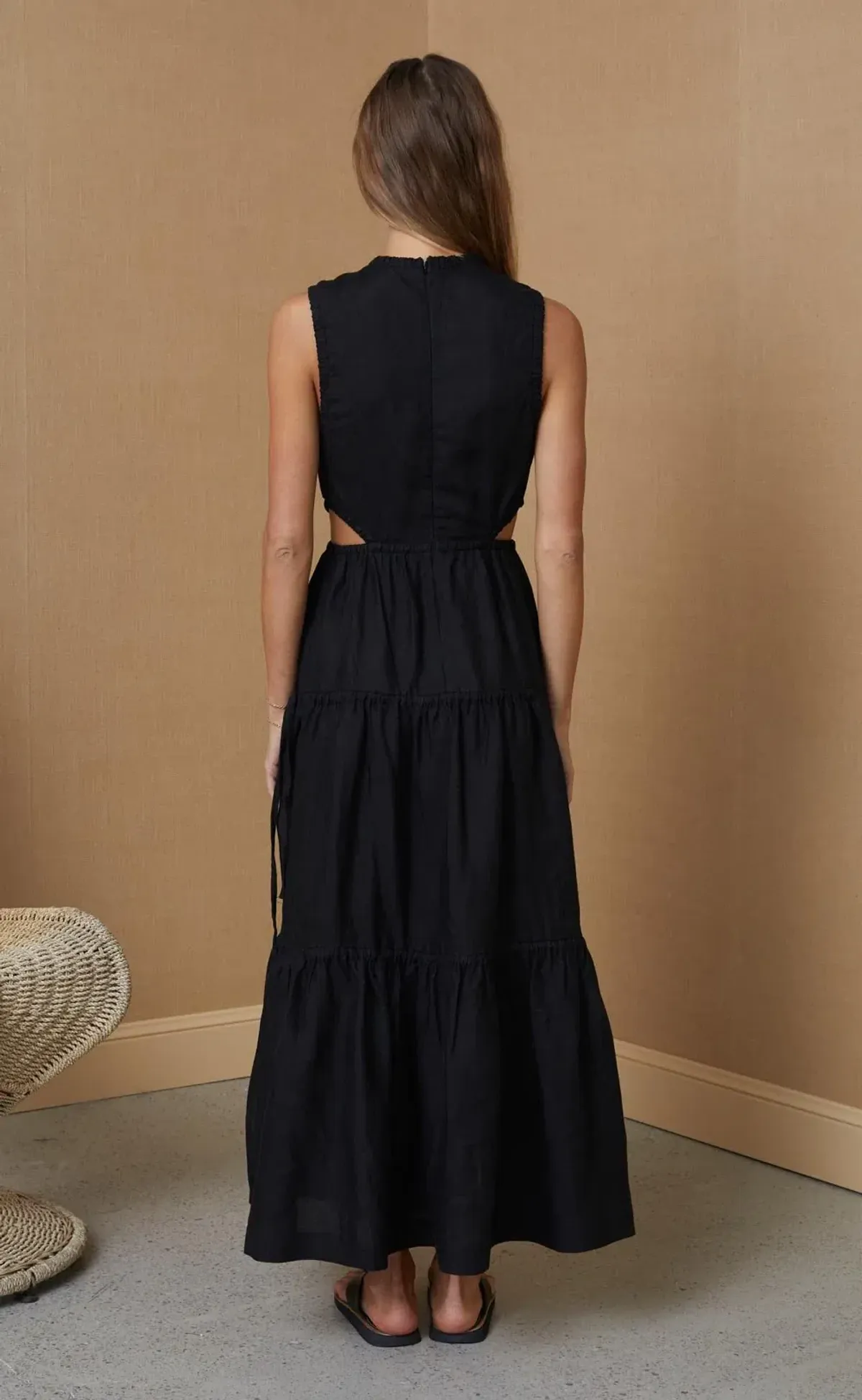 Bec & Bridge Henriette Maxi Dress Black Size AU 6 - Image 3