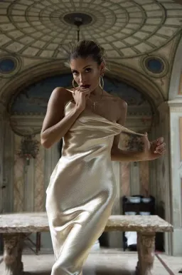 Rat and boa Sofia dress Gold Size AU 8 for rent on The Volte - image 3