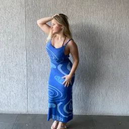 House of Sunny Hockney Dress Blue Size AU 8 for rent on The Volte - image 1