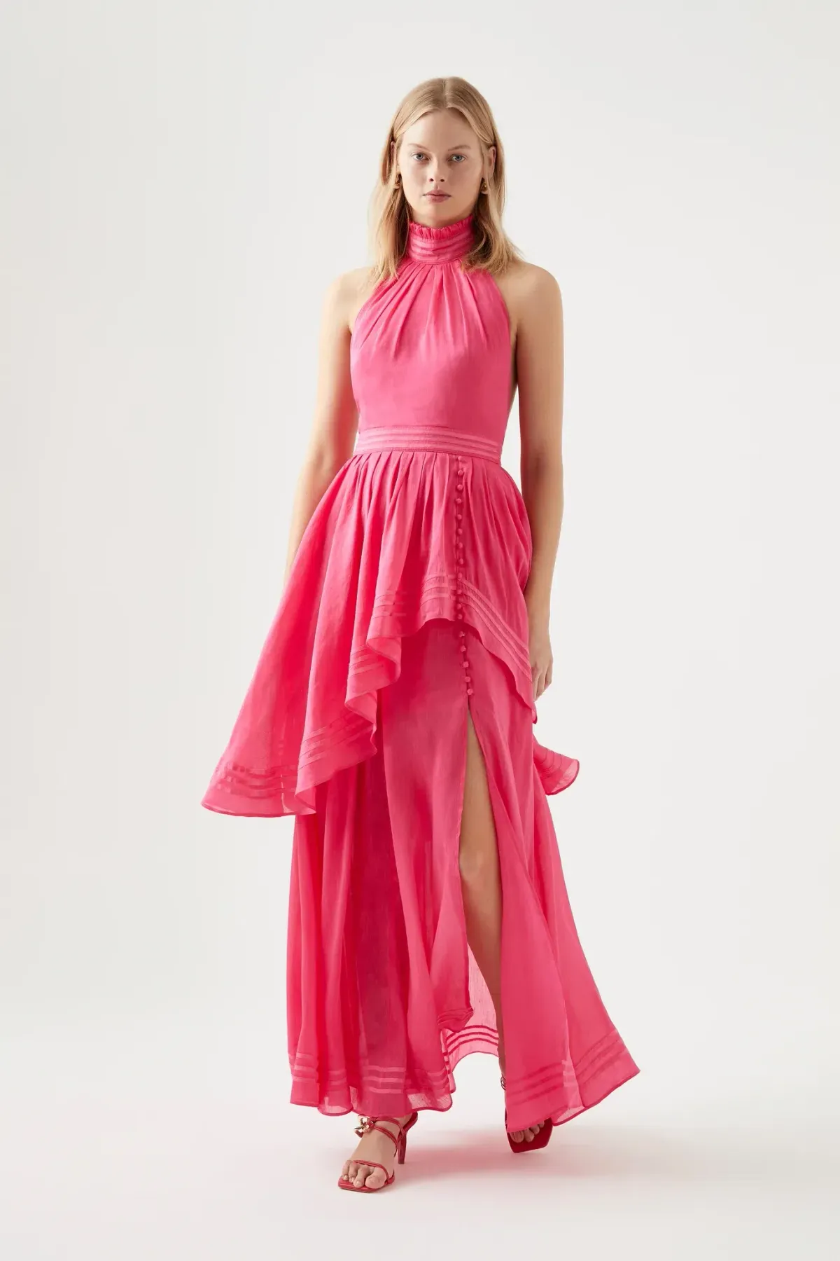 Aje Sienna Maxi Dress Pink Size AU 12 - Image 1