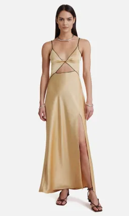 Bec & Bridge Hazel Maxi Dress Wheat Gold Size AU 12 for rent on The Volte - image 5