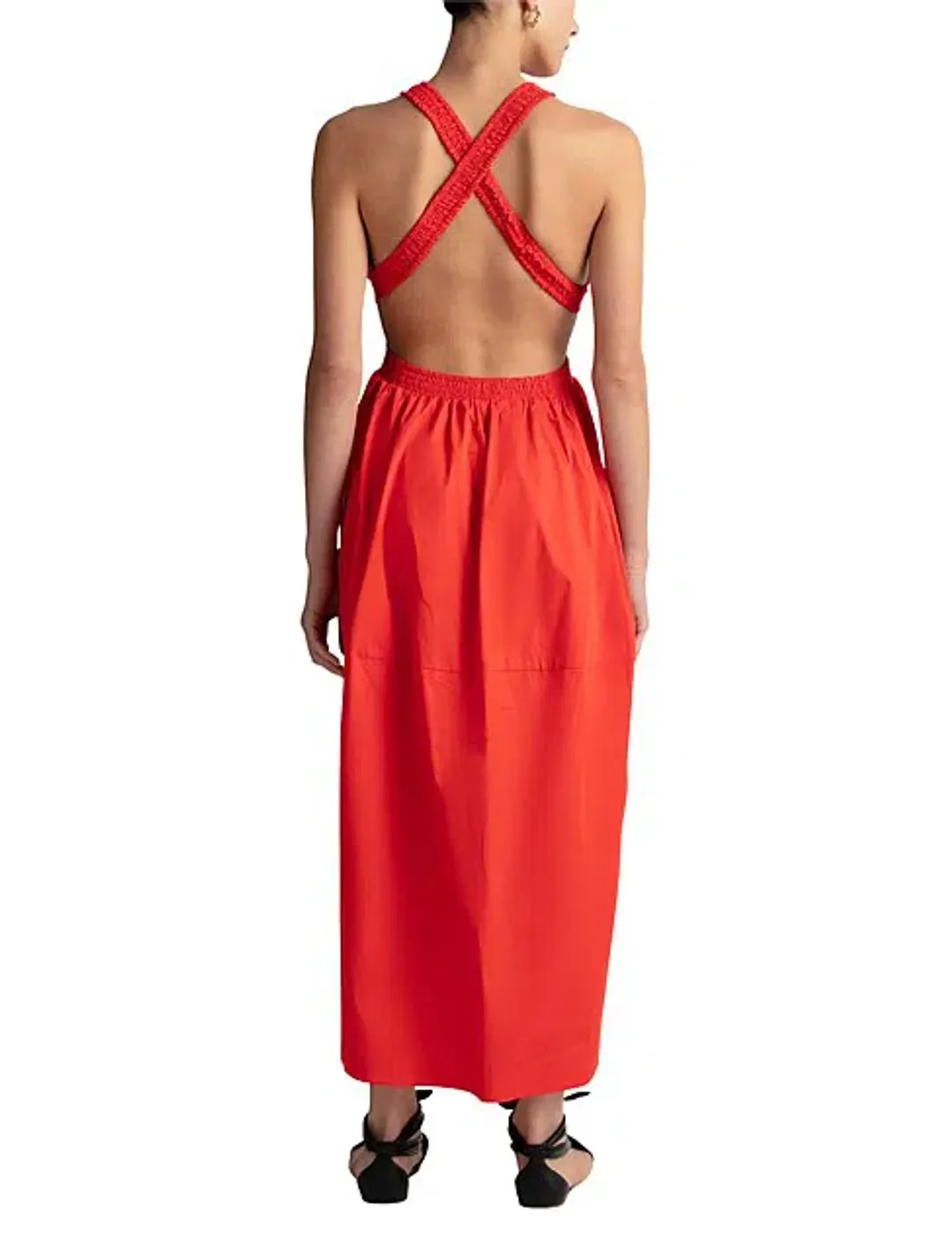 Camilla and Marc Pollina Midi Dress Red Size AU 14 for rent on The Volte - main image