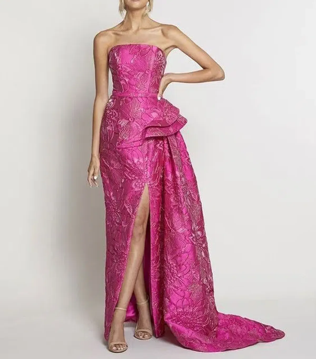 Bariano Bandeu Gown Pink Size M / Au 10 - Image 1