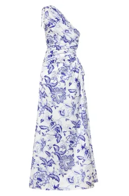 Sonya Moda Nour Paisley Floral Maxi Dress Blue Size 10 / M for rent on The Volte - image 4