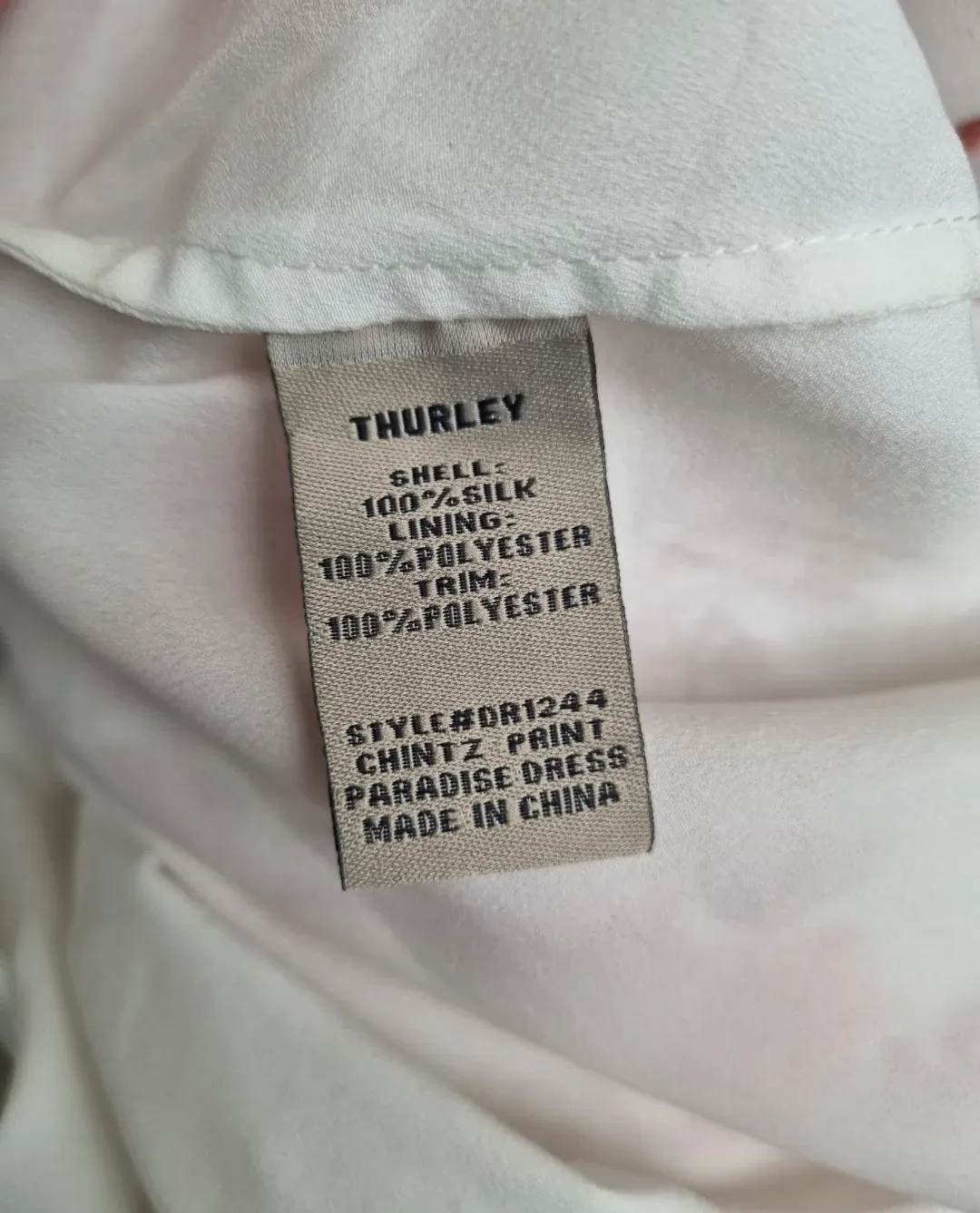 Thurley Chintz Paradise Dress Red Size AU 14 for rent on The Volte - main image