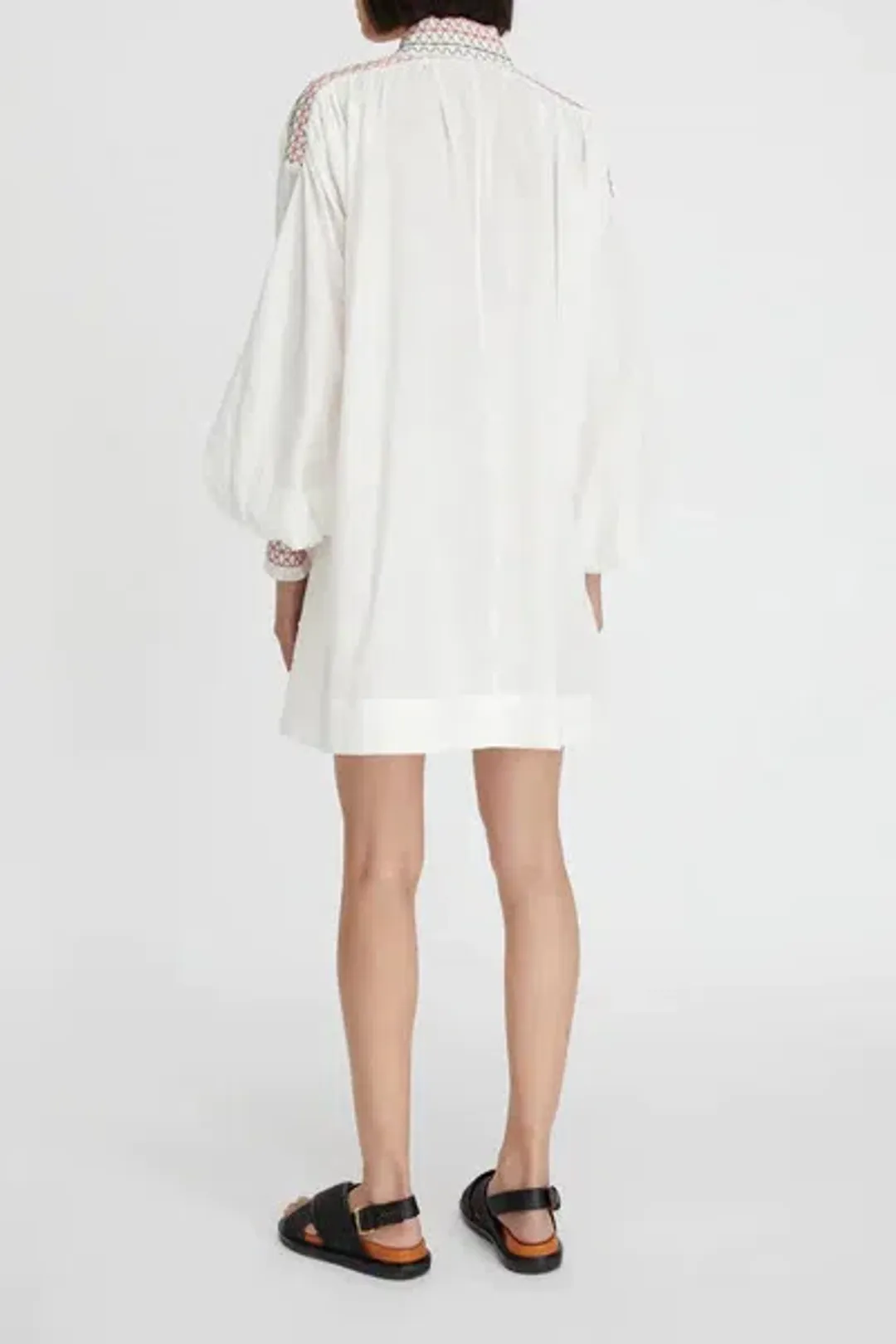 Lee Mathews Blossom Mini Dress White Size AU 8 for rent on The Volte - main image