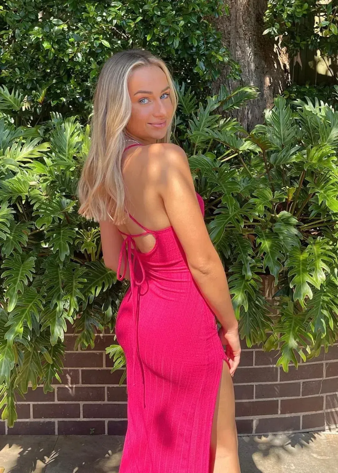 Arcina Ori Darci Dress Midi Pink Size AU 6 for rent on The Volte - main image