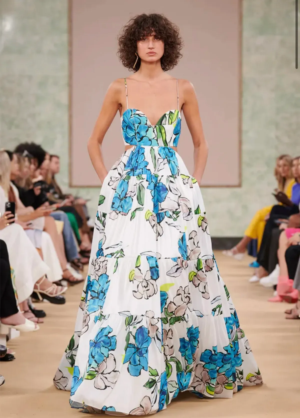 Aje Botanical Tiered Maxi Dress Floral Size 10 - Image 1