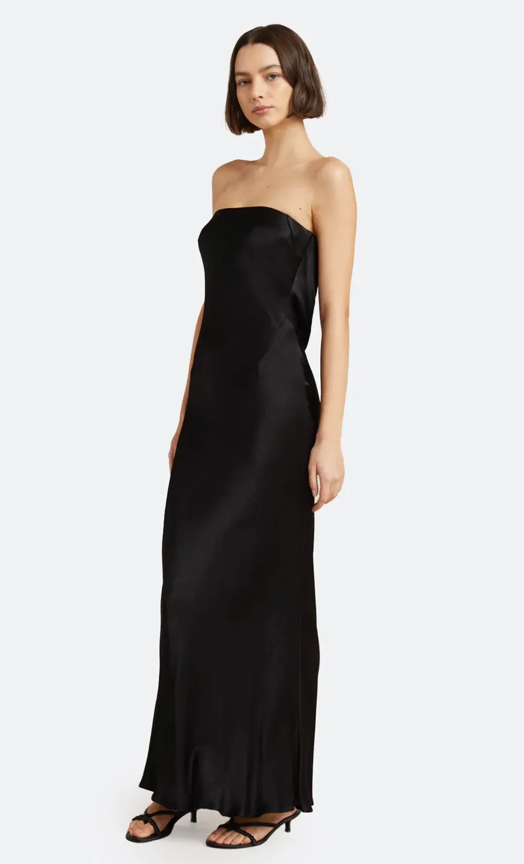 Bec & Bridge Moon Dance Strapless Dress Black Size 10 for rent on The Volte - main image