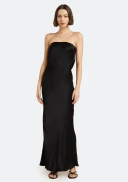 Bec & Bridge Moon Dance Strapless Dress Black Size 10 for rent on The Volte - image 1