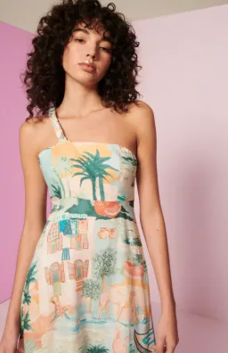 Kate Ford Palo Verde Braid Shoulder Dress Sierra Size 2/AU 10 for rent on The Volte - image 3