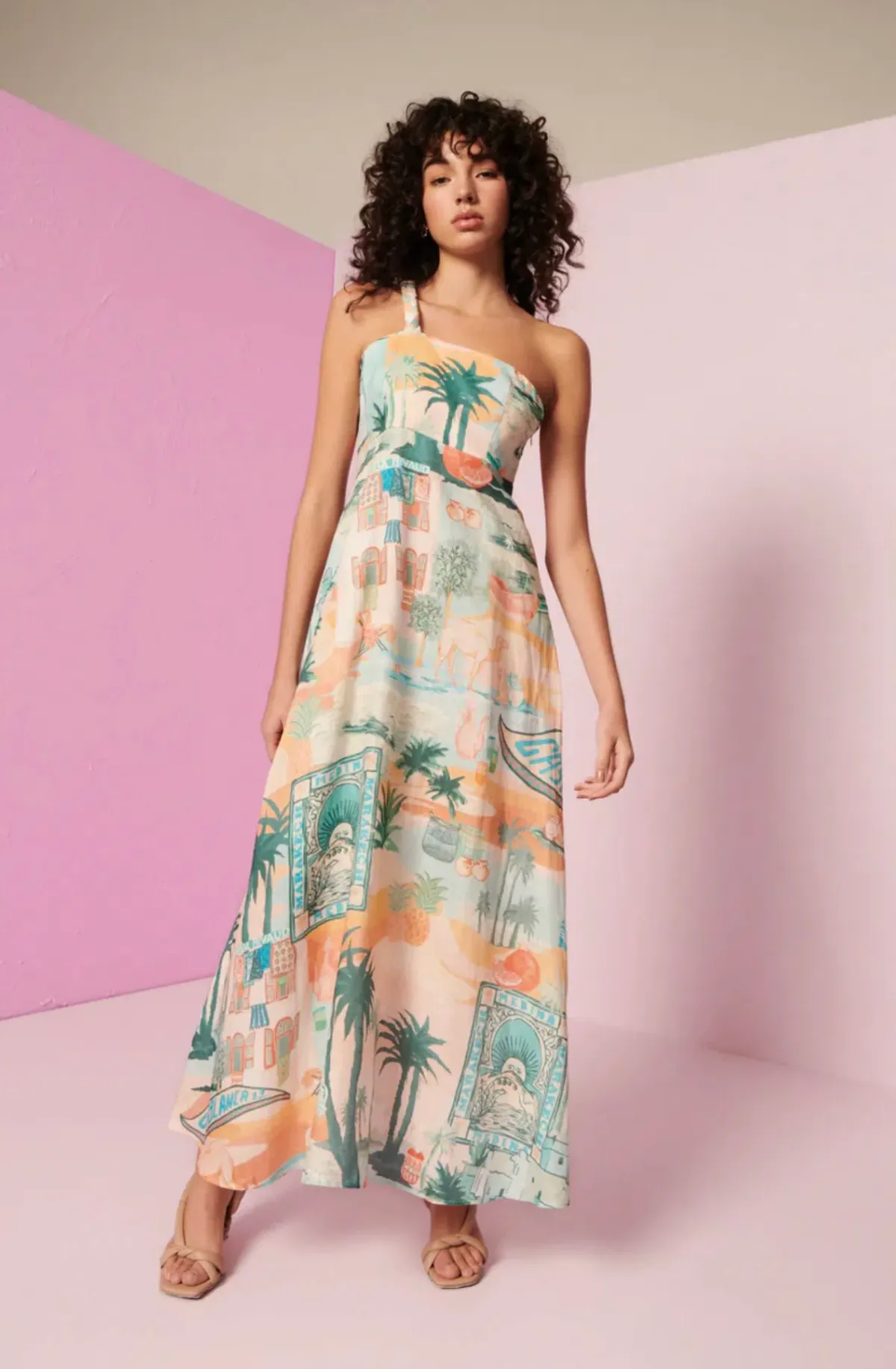 Kate Ford Palo Verde Braid Shoulder Dress Sierra Size 2/AU 10 - Image 1