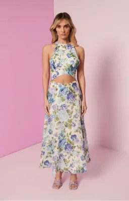 Kate Ford Mojave Braided Gown Belita Blue Size 1/AU 8 for rent on The Volte - image 1