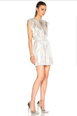Sass & Bide Sega Sega Dress in Metallic Silver size 8 for rent on The Volte - image 6