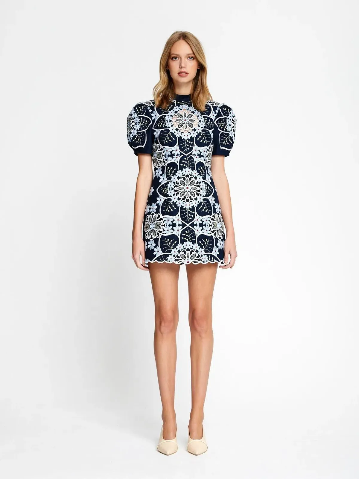 Alice McCall Afternoon Mini Dress Navy Print Size 6 - Image 1
