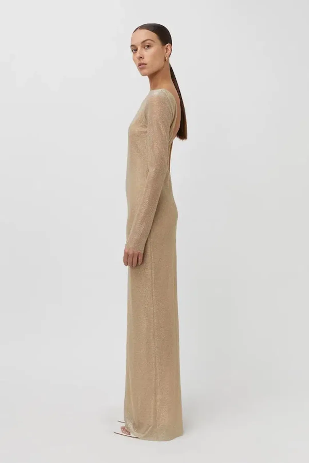 Camilla and Marc Ibiza Maxi Dress Gold Size 10 for rent on The Volte - main image