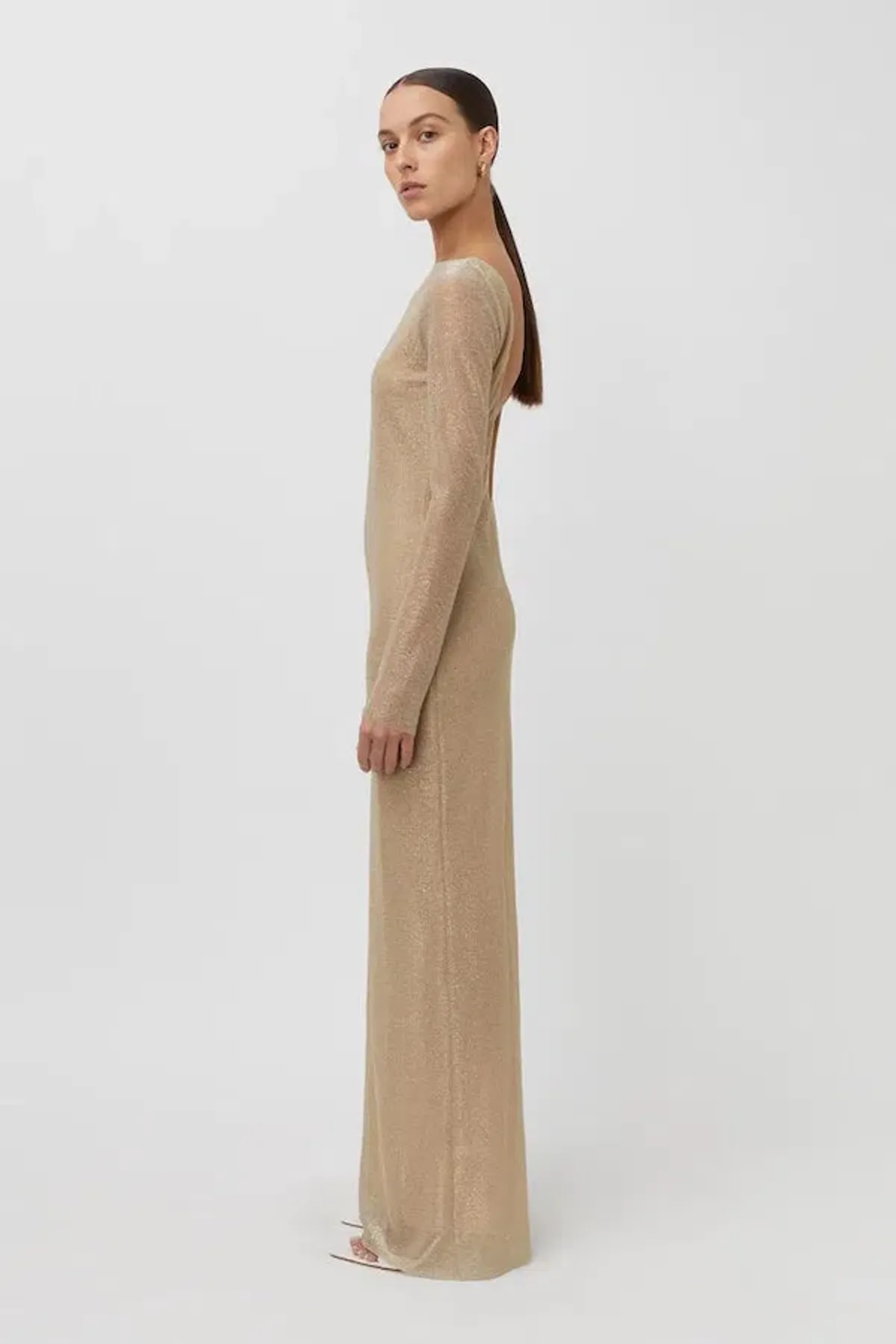 Camilla and Marc Ibiza Maxi Dress Gold Size 10 - Image 2