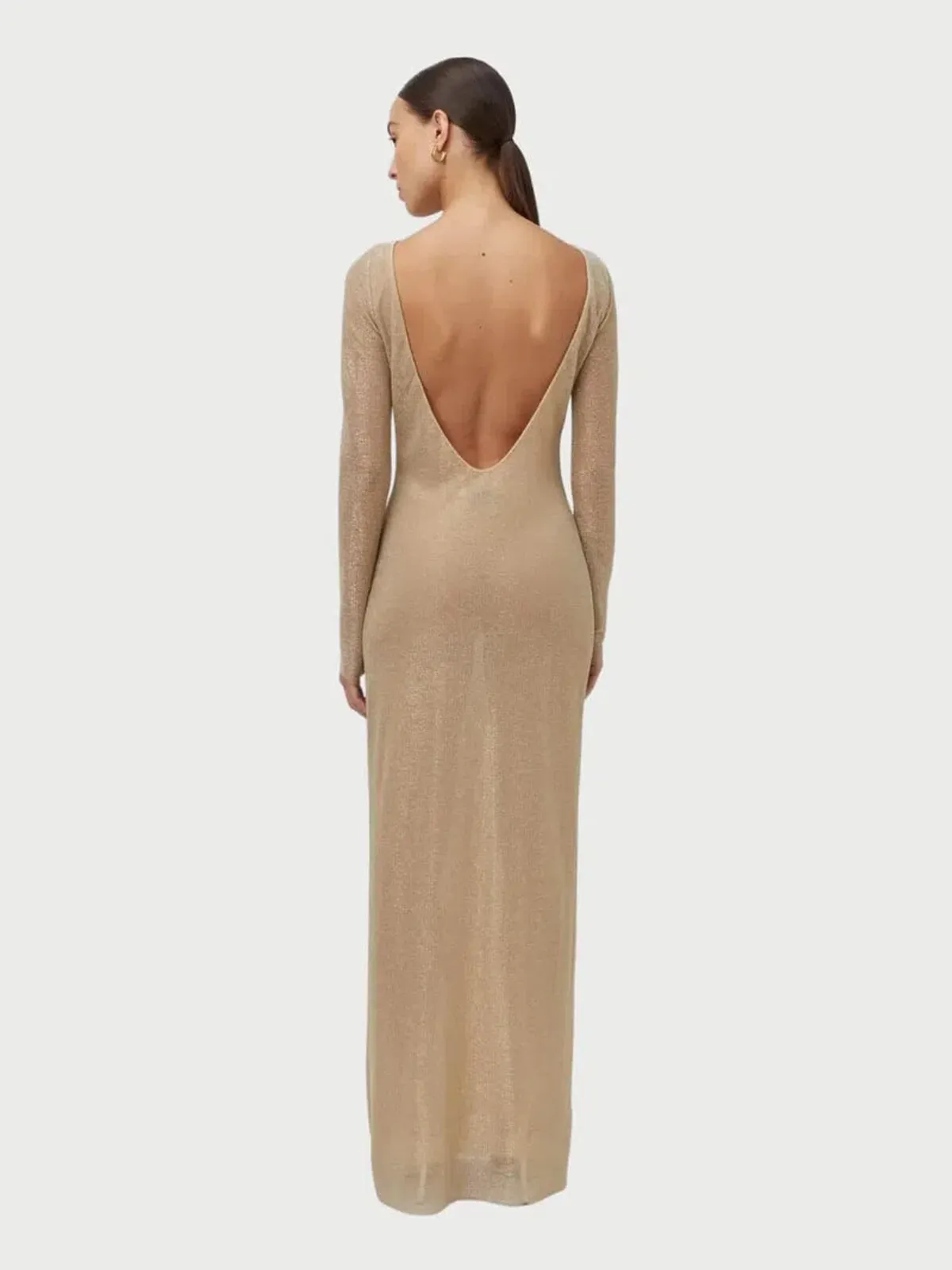 Camilla and Marc Ibiza Maxi Dress Gold Size 10 - Image 3