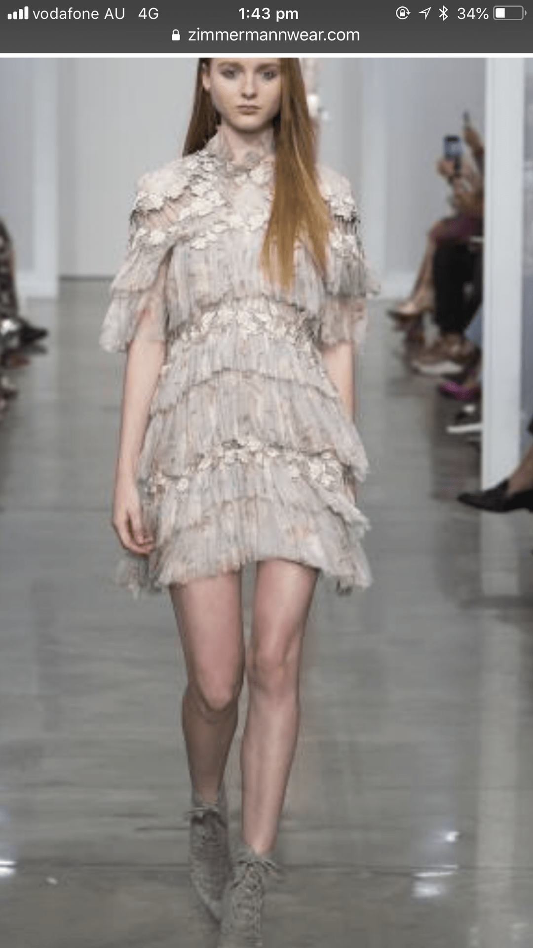 Zimmermann Stranded Tier mini dress size 1 for rent on The Volte - main image