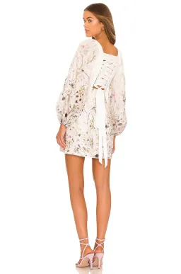 Zimmermann Dancer Panelled Mini Dress in Ivory Garden Floral Size 1/AU 10 for rent on The Volte - image 4