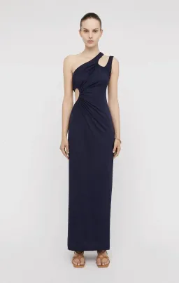 Scanlan Theodore Mercerised Cotton Dress Navy Size 8 for rent on The Volte - image 1