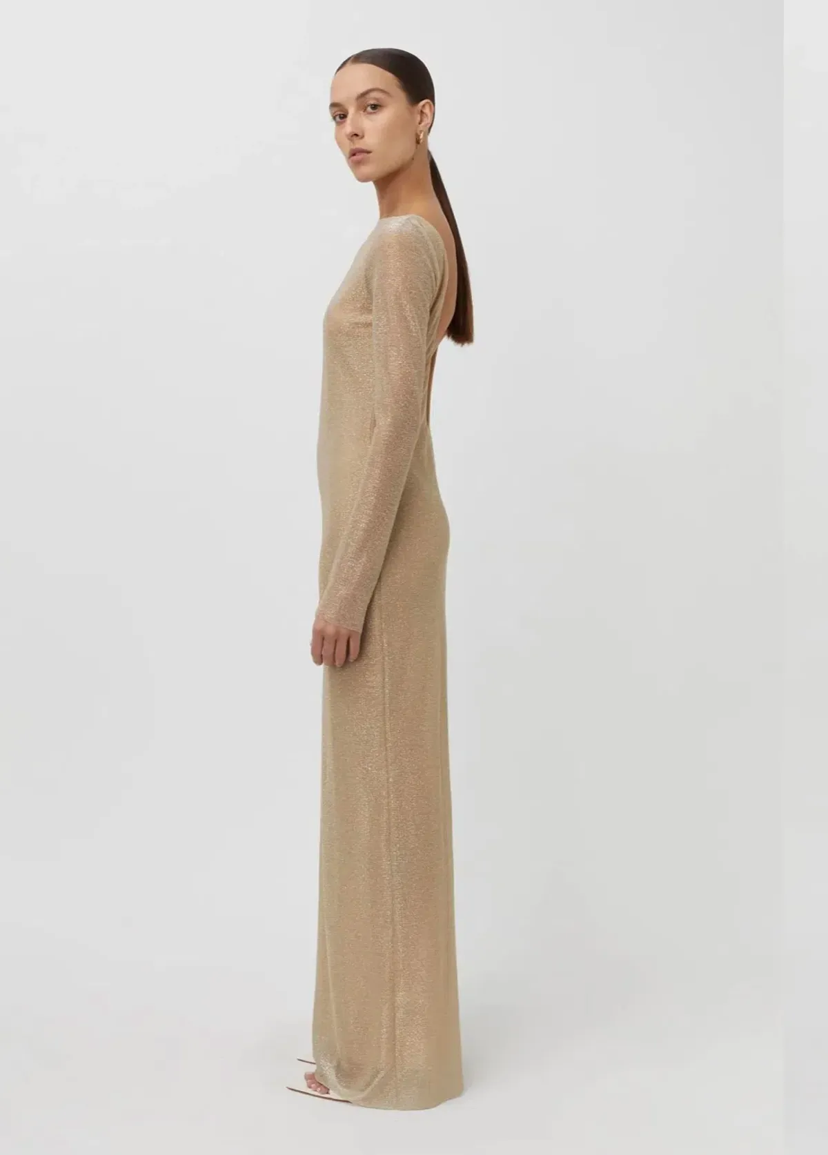 Camilla and Marc Ibiza Maxi Dress Gold Size 8 - Image 2