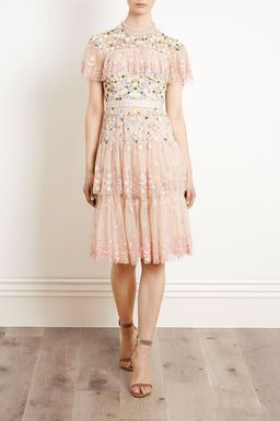 Needle and Thread Pink Tiered Anglais Dress size 8 for rent on The Volte - image 3