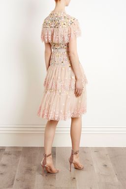 Needle and Thread Pink Tiered Anglais Dress size 8 for rent on The Volte - image 4