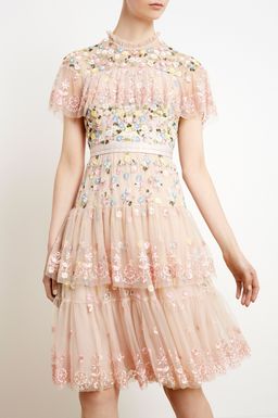 Needle and Thread Pink Tiered Anglais Dress size 8 for rent on The Volte - image 2
