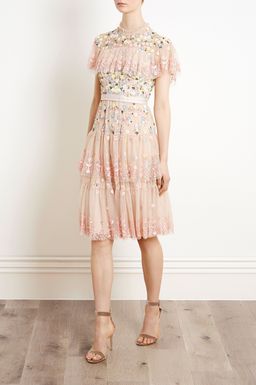 Needle and Thread Pink Tiered Anglais Dress size 8 for rent on The Volte - image 5