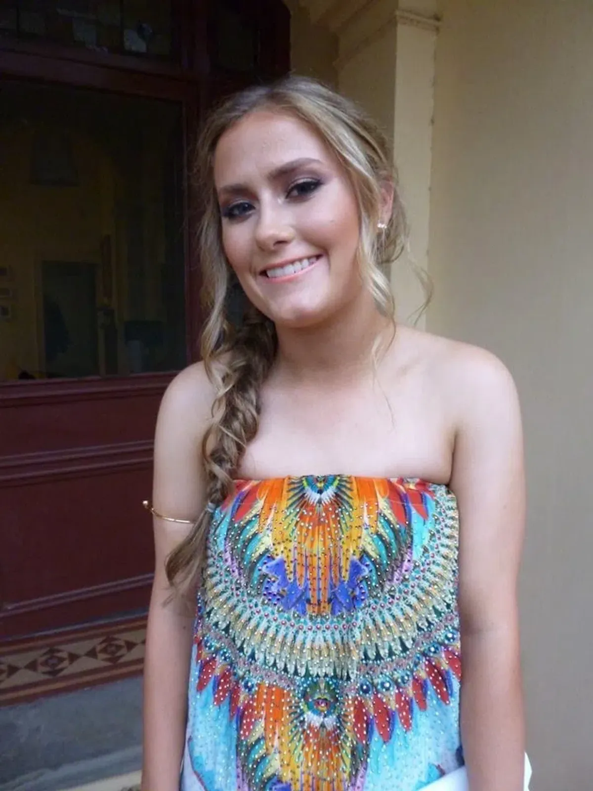 Camilla Drawstring Maxi Crossing Paths Print Size 8 - Image 2