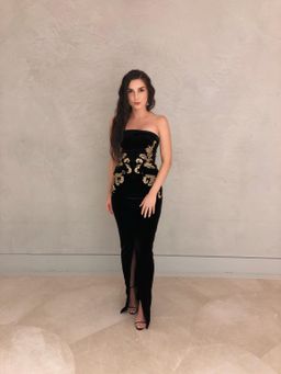 House of CB Athenea Dress Black Size 6 for rent on The Volte - image 1