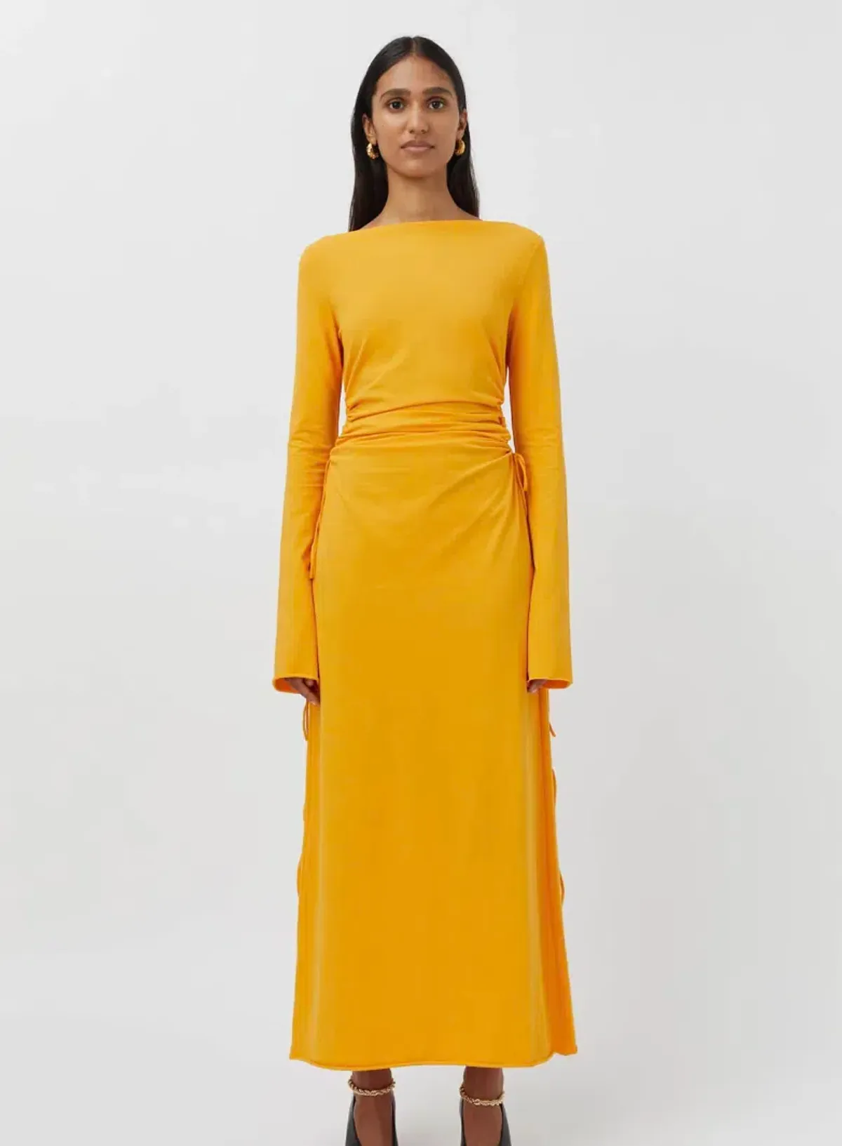 Camilla and Marc Alexandre Midi Dress in Marigold Yellow Size 10 - Image 10