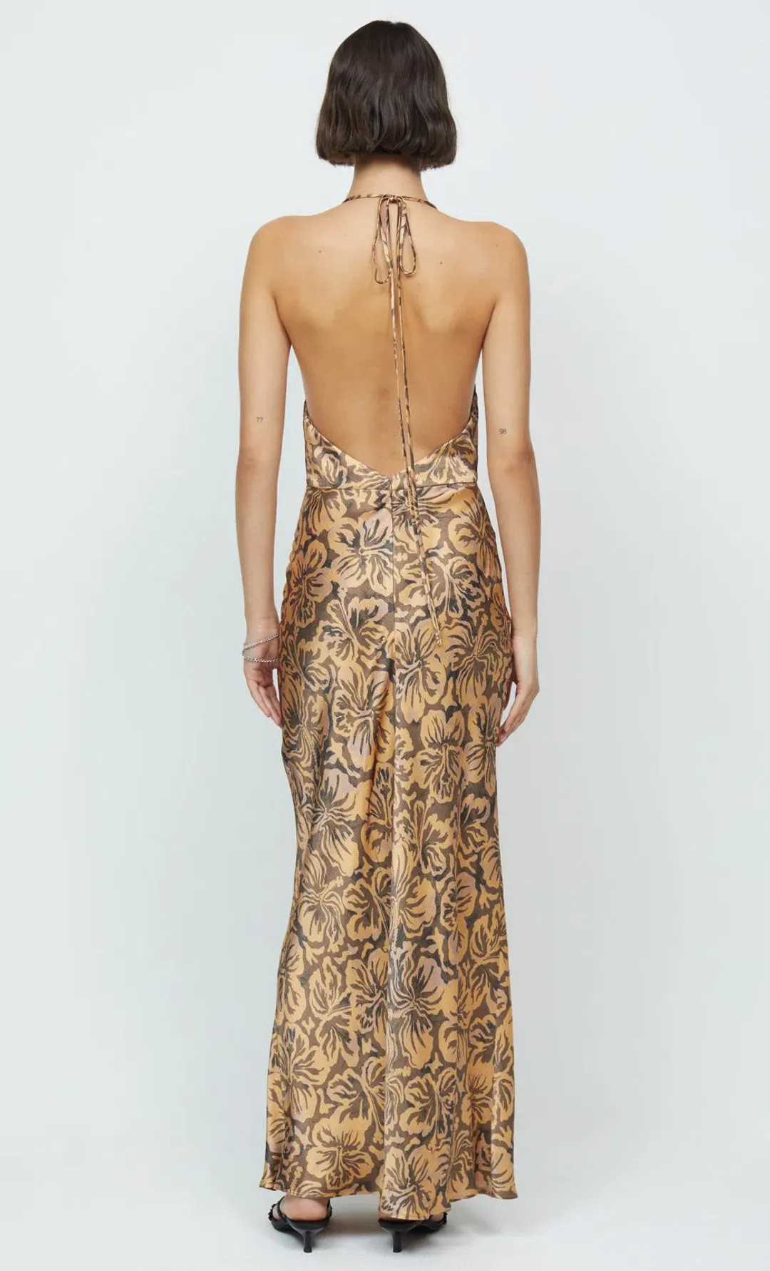 Bec & Bridge Samara Halter Maxi Dress Floral Size 8 for rent on The Volte - main image