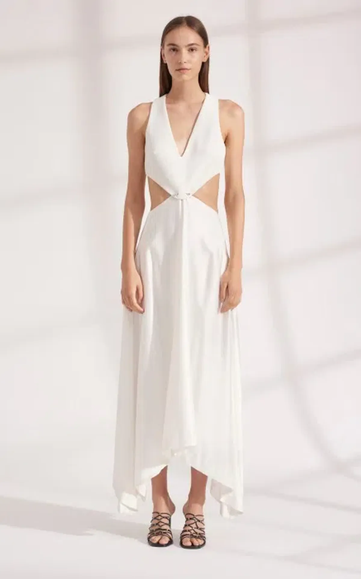 Dion Lee Transfer Suspend Dress In Ivory / White Size AU 6 - Image 1