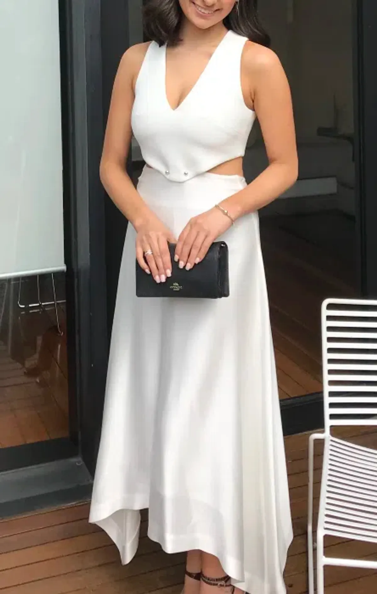 Dion Lee Transfer Suspend Dress In Ivory / White Size AU 6 - Image 4