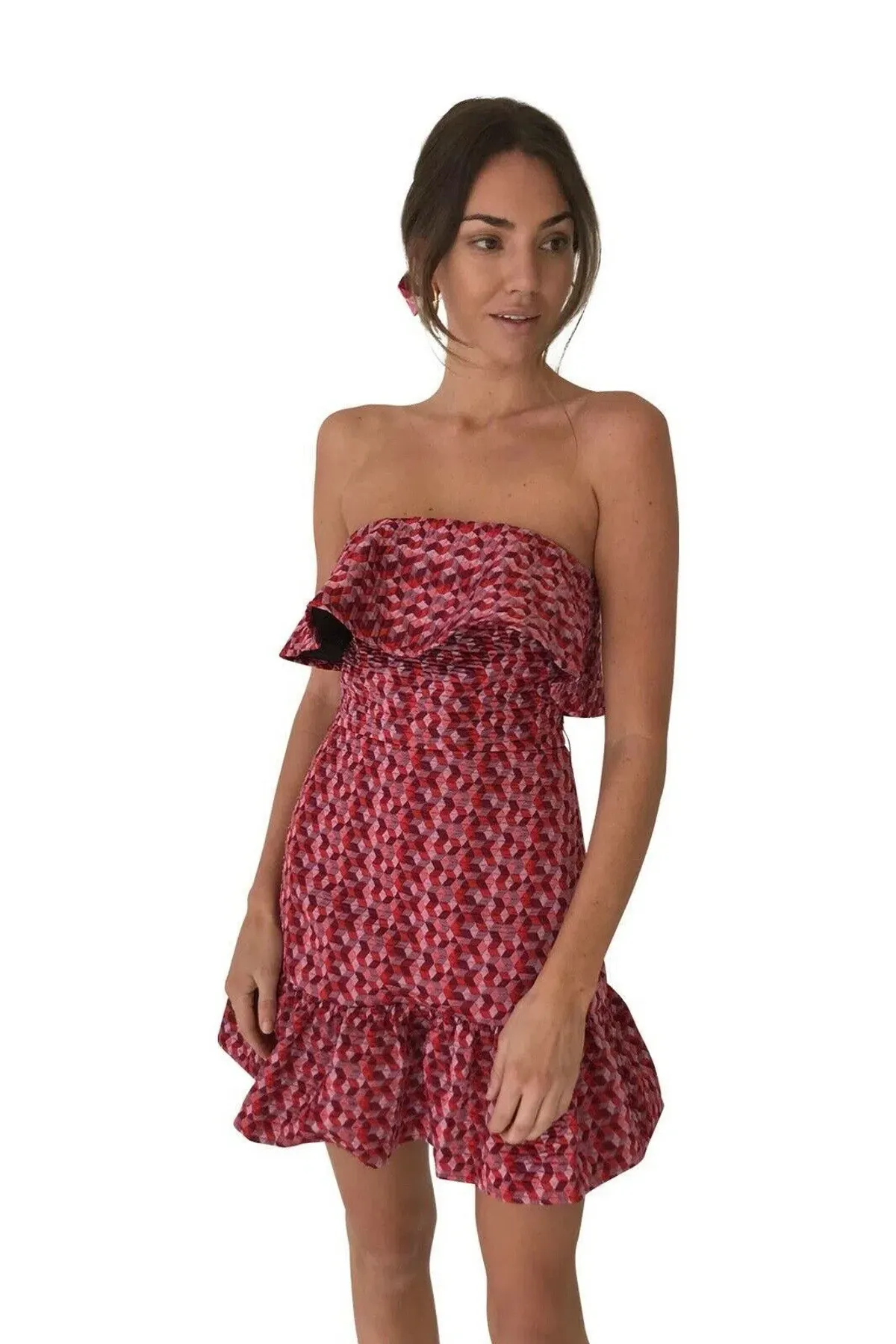 Atoir A Beautiful Mind Dress Multi Red Size AU 8 - Image 2