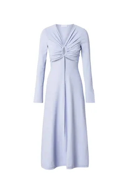 Scanlan Theodore Crepe Knit Keyhole Dress in Lilac Size S/AU 8 for rent on The Volte - image 3