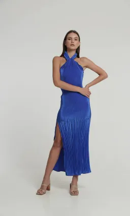 Lidee Soiree Halter Gown Royal Blue Size M / AU 10 for rent on The Volte - image 2