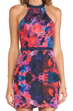 Finders Keepers Winters Song Dress mini Rose Print Navy size XS / Size AU 6 for rent on The Volte - image 2