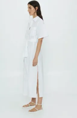 Third Form Roam Maxi Shirt Dress White Size 14 for rent on The Volte - image 2