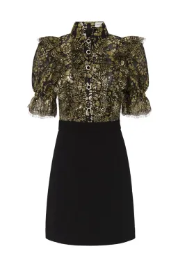 Rebecca Vallance Clementine Short Sleeve Mini Dress Black Size 12 for rent on The Volte - image 4