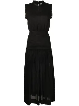 Bec & Bridge Felice Shirred Maxi Dress Black Size 8 / S for rent on The Volte - image 5