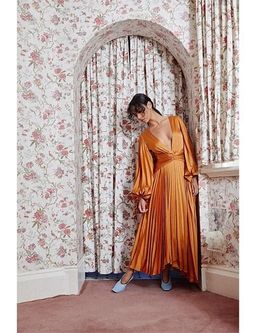 Acler Palms Dress Orange Size AU 10 for rent on The Volte - image 3