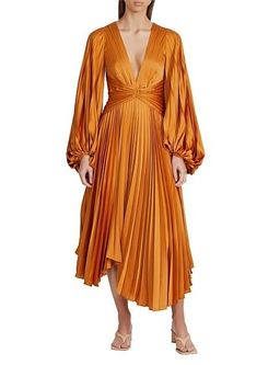 Acler Palms Dress Orange Size AU 10 for rent on The Volte - image 1