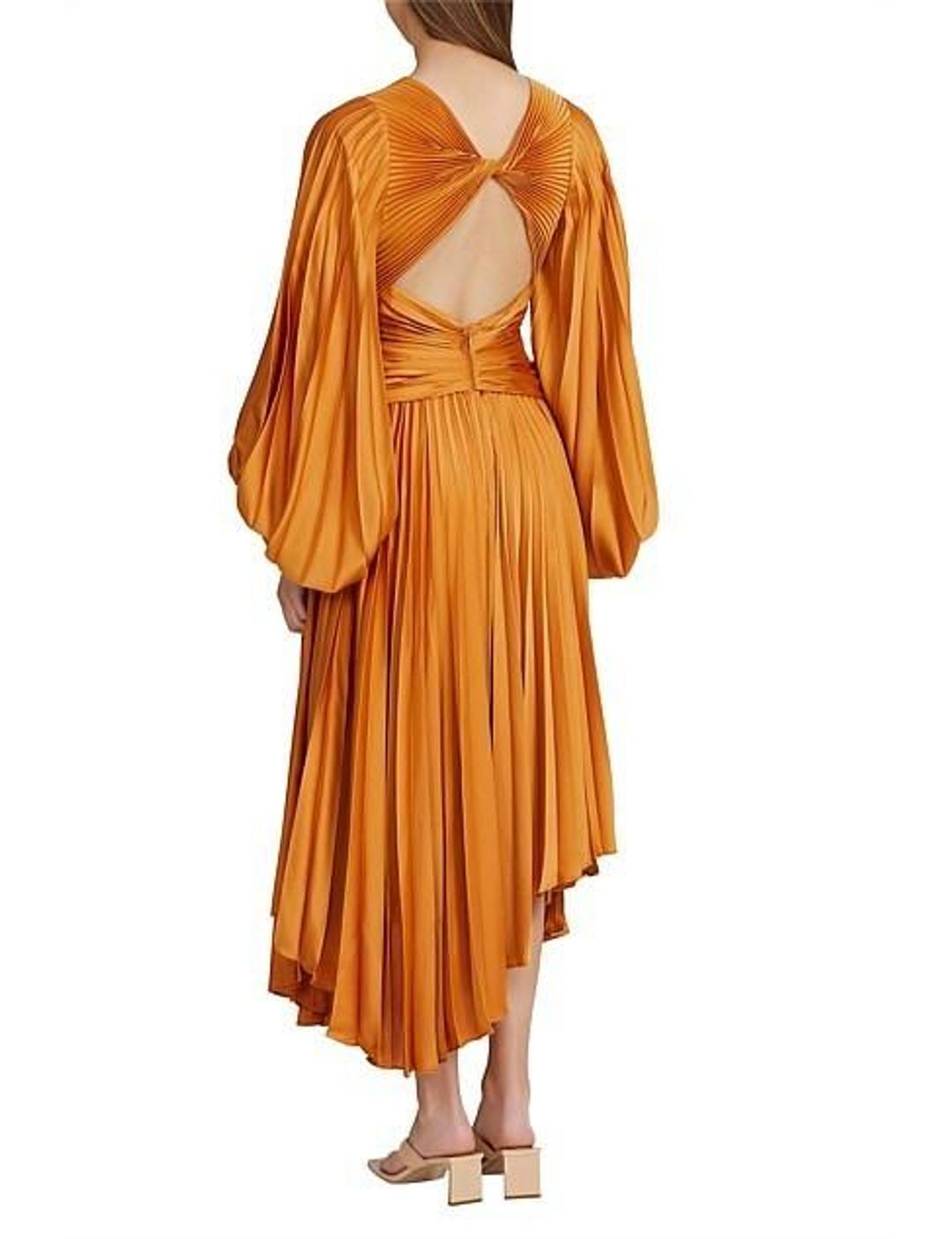 Acler Palms Dress Orange Size AU 10 for rent on The Volte - main image