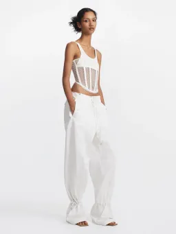 Dion Lee Net Lace Suspended Corset Ivory Size XS/Au 8 for rent on The Volte - image 1