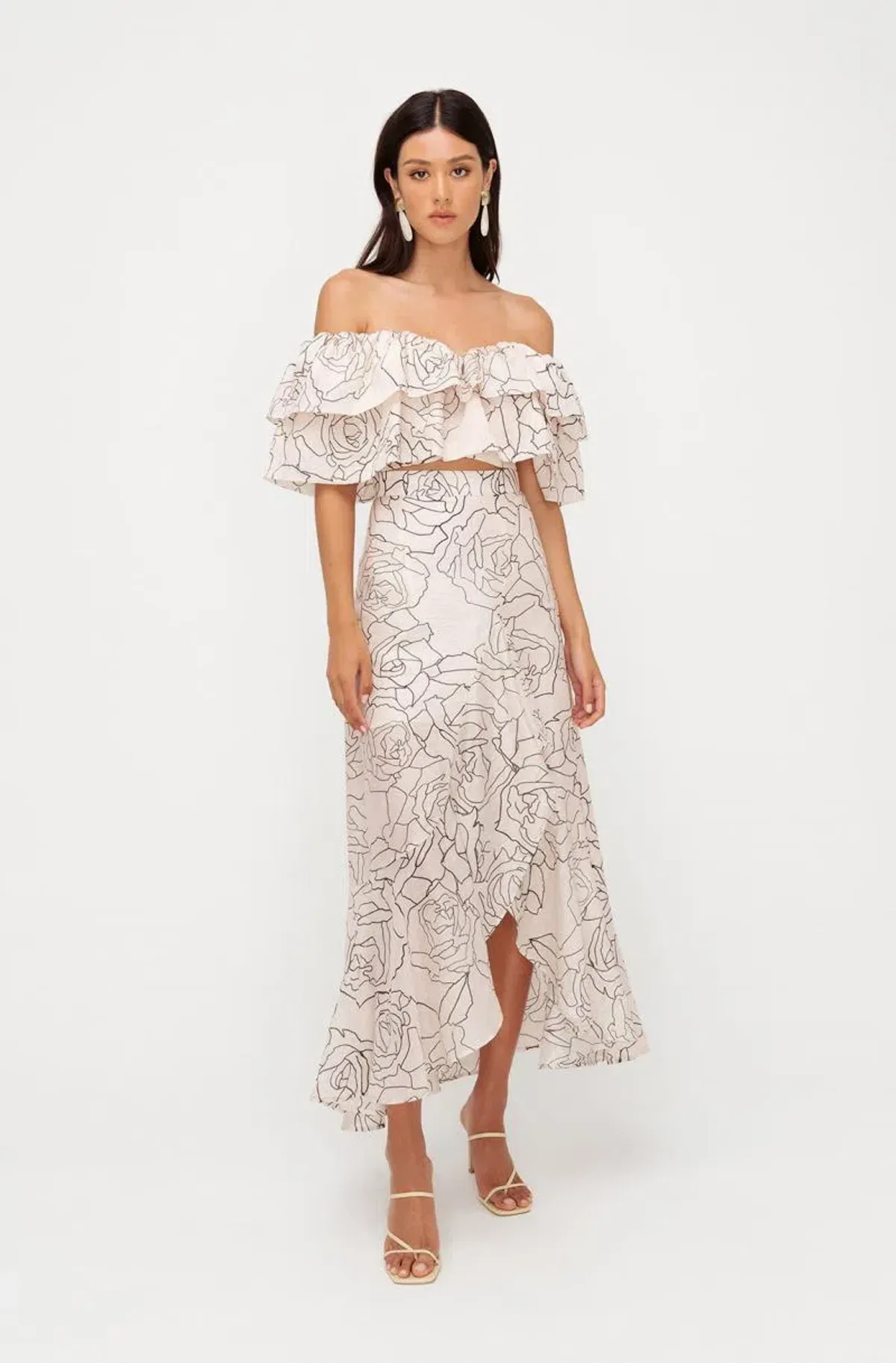 Sheik Catalina Top And Maxi Skirt Set Print Size 10 - Image 2